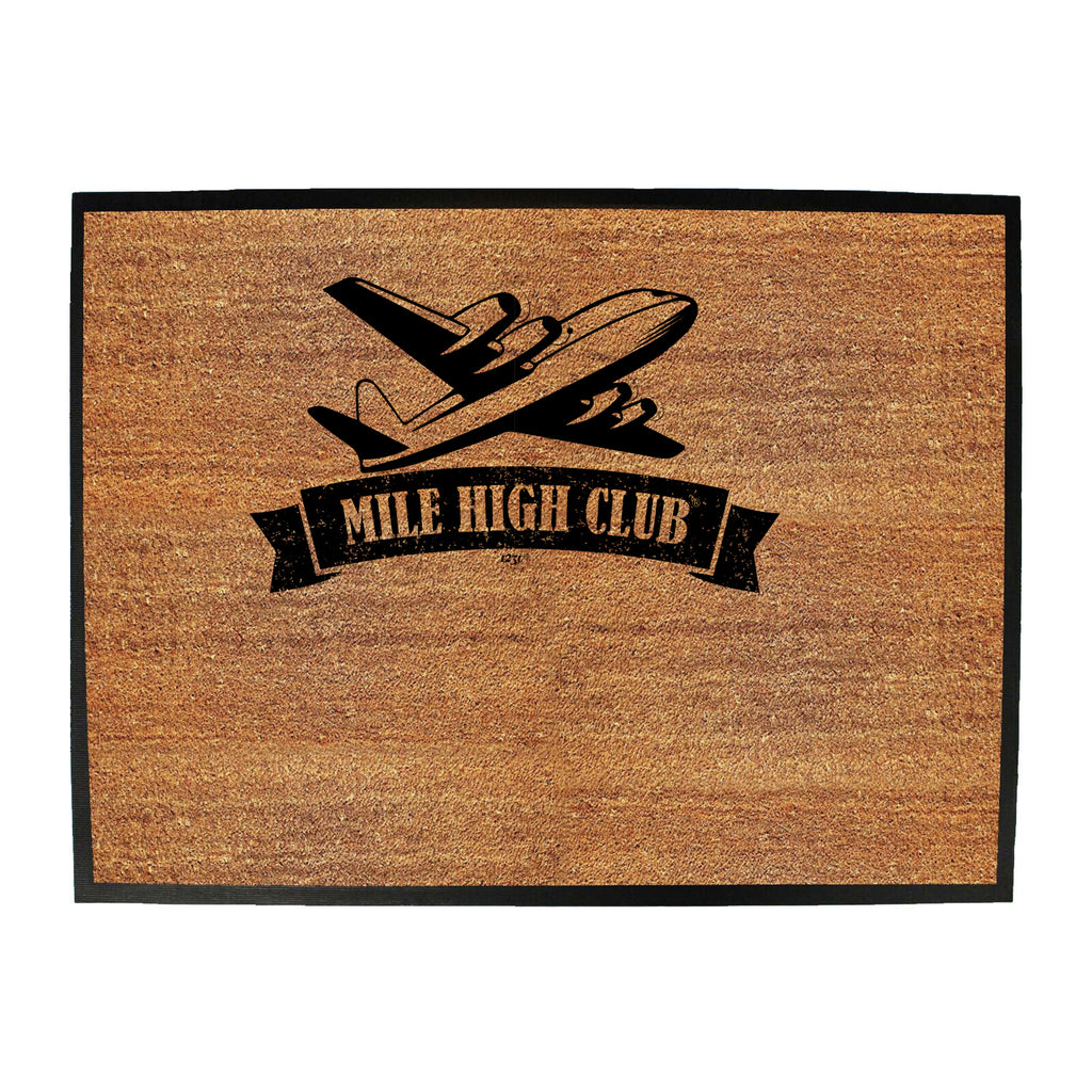 Mile High Club Plane - Funny Novelty Doormat