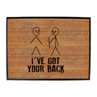 Ive Got Your Back Stickmen - Funny Novelty Doormat