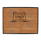 Established 1969 Aged To Perfection Birthday - Funny Novelty Doormat