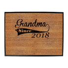 Grandma Since 2018 - Funny Novelty Doormat