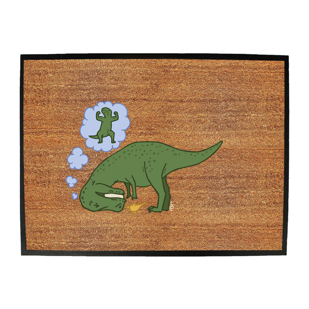 Dinosaur Wish Lamp - Funny Novelty Doormat