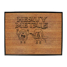 Heavy Metals Music Chemistry - Funny Novelty Doormat
