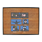 Ow Fucking Big Shark Behind You - Funny Novelty Doormat