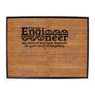 Im An Engineer My Level Of Sarcasm Depends - Funny Novelty Doormat