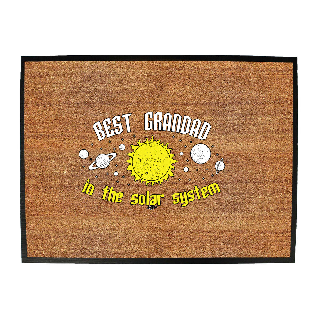 Best Grandad Solar System - Funny Novelty Doormat