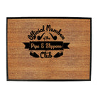 Official Member Pipe And Slippers Club - Funny Novelty Doormat