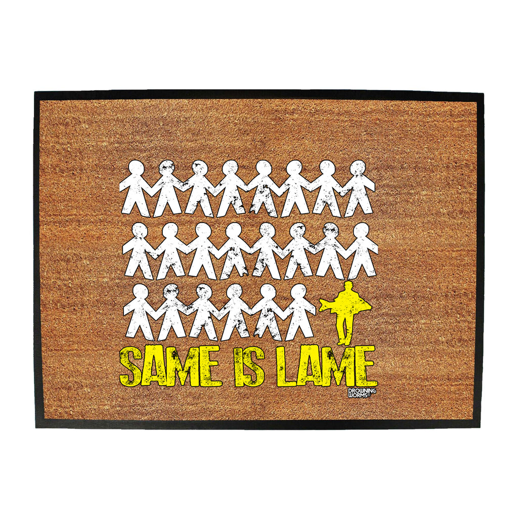 Dw Same Is Lame Carp Fish - Funny Novelty Doormat