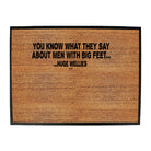 Men With Big Feet - Funny Novelty Doormat