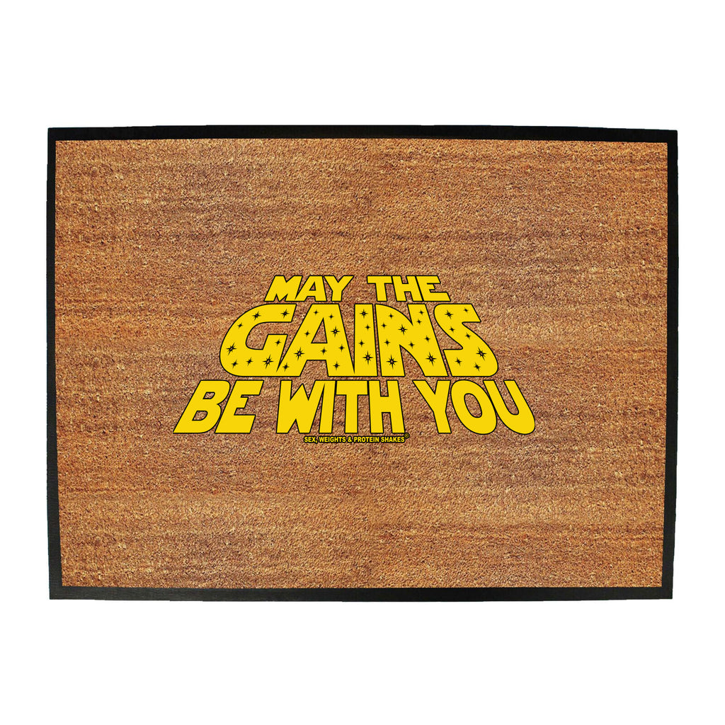 Swps May The Gains Be With You - Funny Novelty Doormat