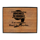 Like Cooking My Family And My Pets Use Commas - Funny Novelty Doormat