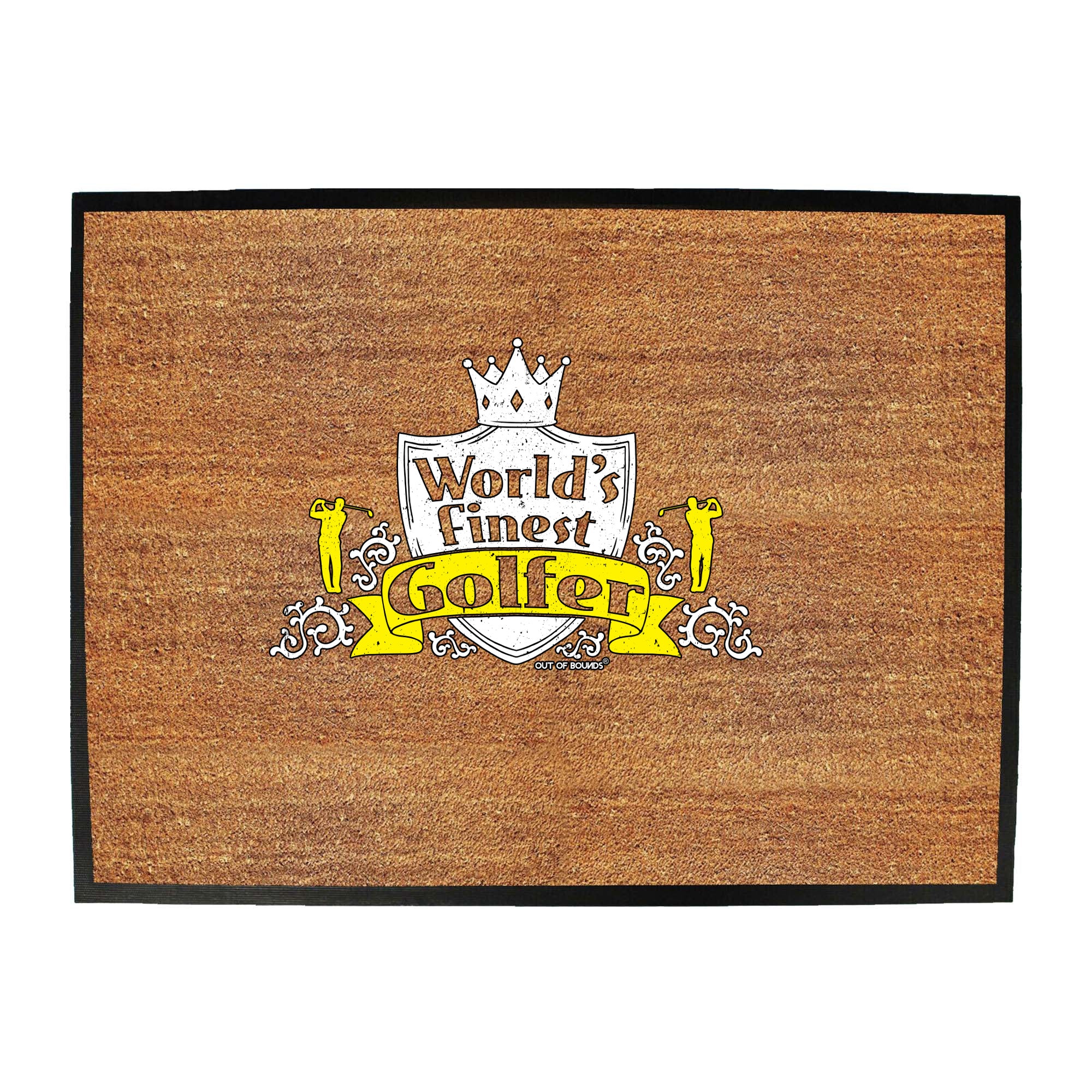 Oob Worlds Finest Golfer - Funny Novelty Doormat