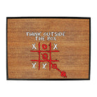 Think Outside The Box Naughts And Crosses - Funny Novelty Doormat