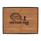 Pm One Track Mind Snowboard - Funny Novelty Doormat
