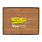 Mitchell V1 Surname Thing - Funny Novelty Doormat