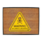 Warning Currently Unsupervised - Funny Novelty Doormat