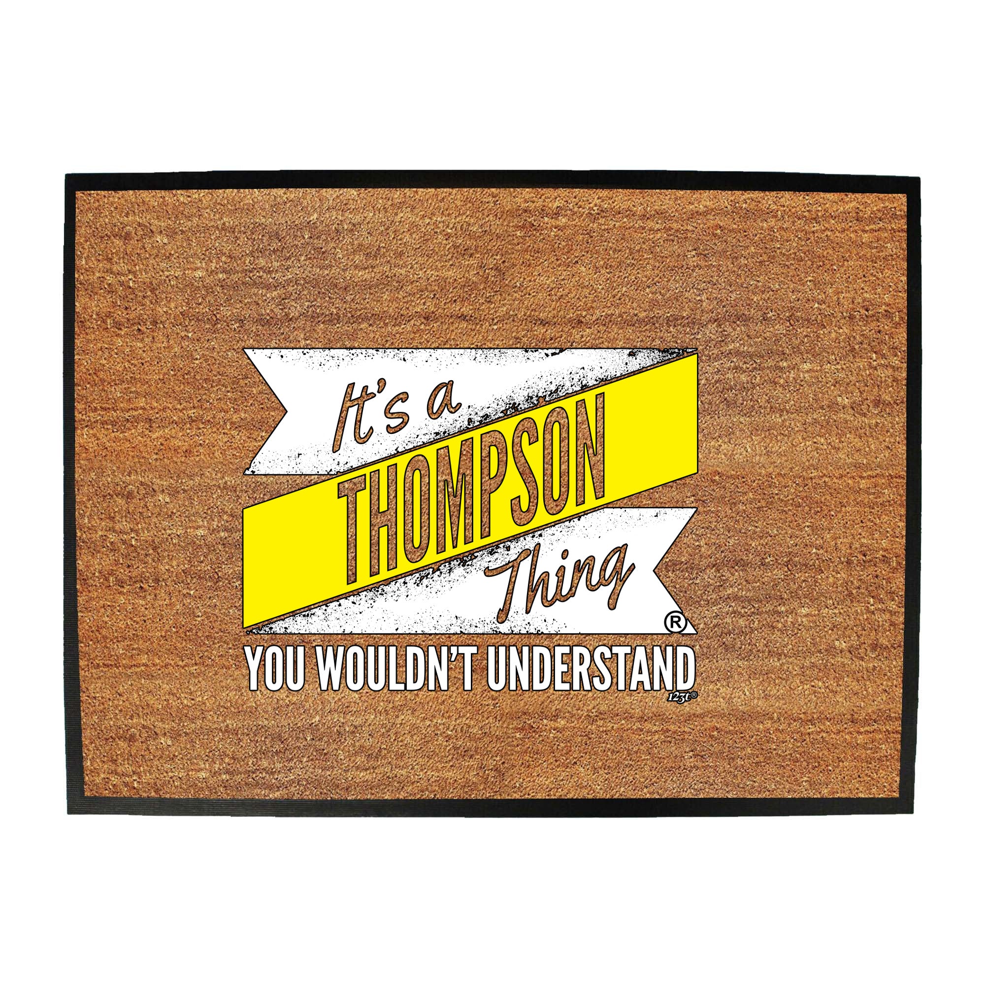 Thompson V2 Surname Thing - Funny Novelty Doormat