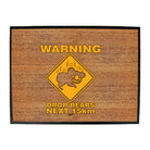 Warning Drop Bears - Funny Novelty Doormat