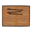 Have Neither The Time Nor Crayons - Funny Novelty Doormat
