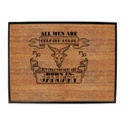 January Capricorn Birthday All Men Are Created Equal - Funny Novelty Doormat