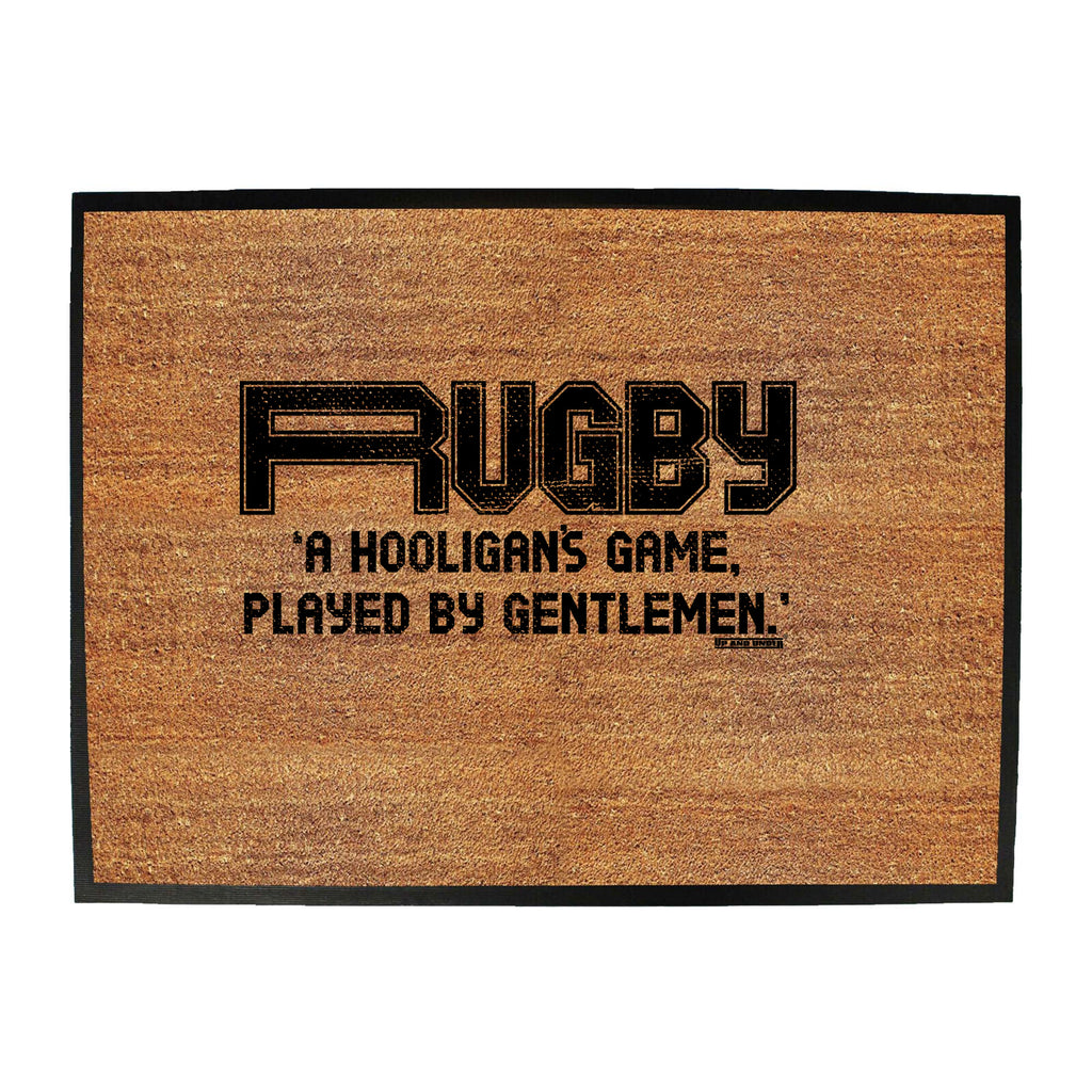 Uau Rugby Hooligans Game - Funny Novelty Doormat