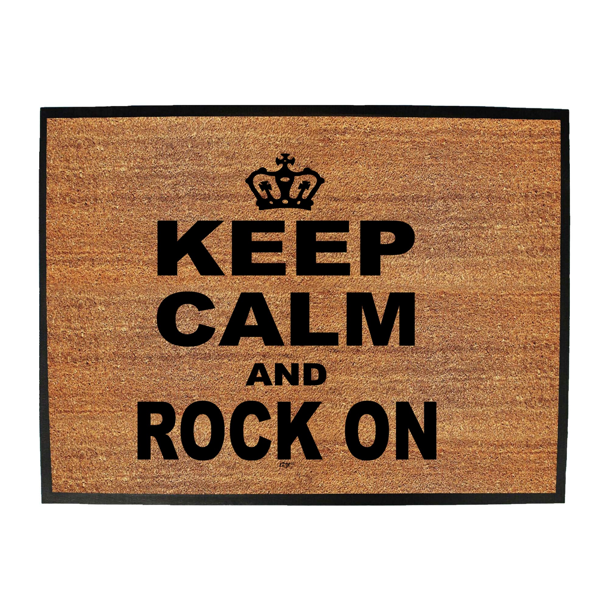 Keep Calm And Rock On - Funny Novelty Doormat