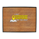 Put On The Map Derbyshire - Funny Novelty Doormat