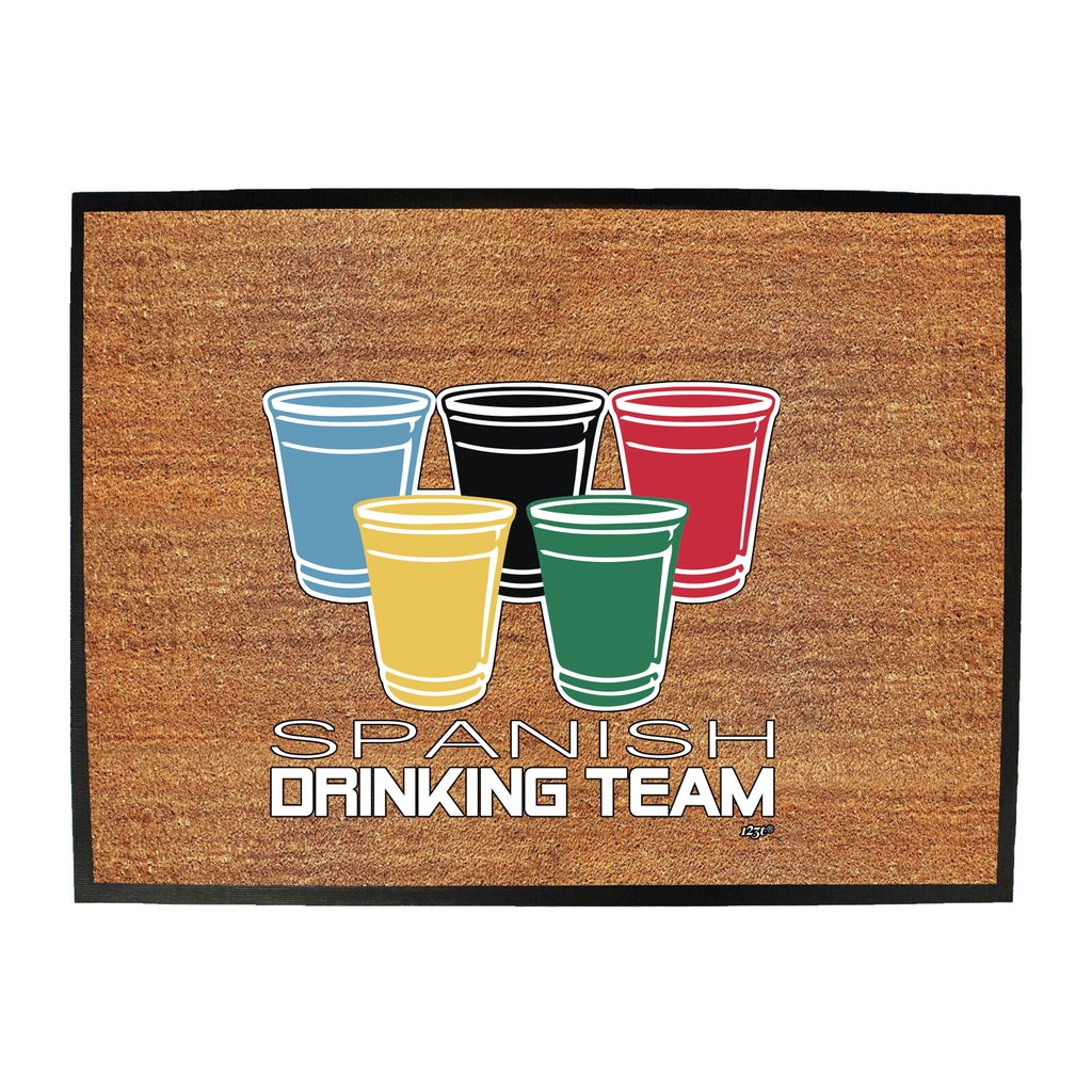 Spanish Drinking Team Glasses - Funny Novelty Doormat