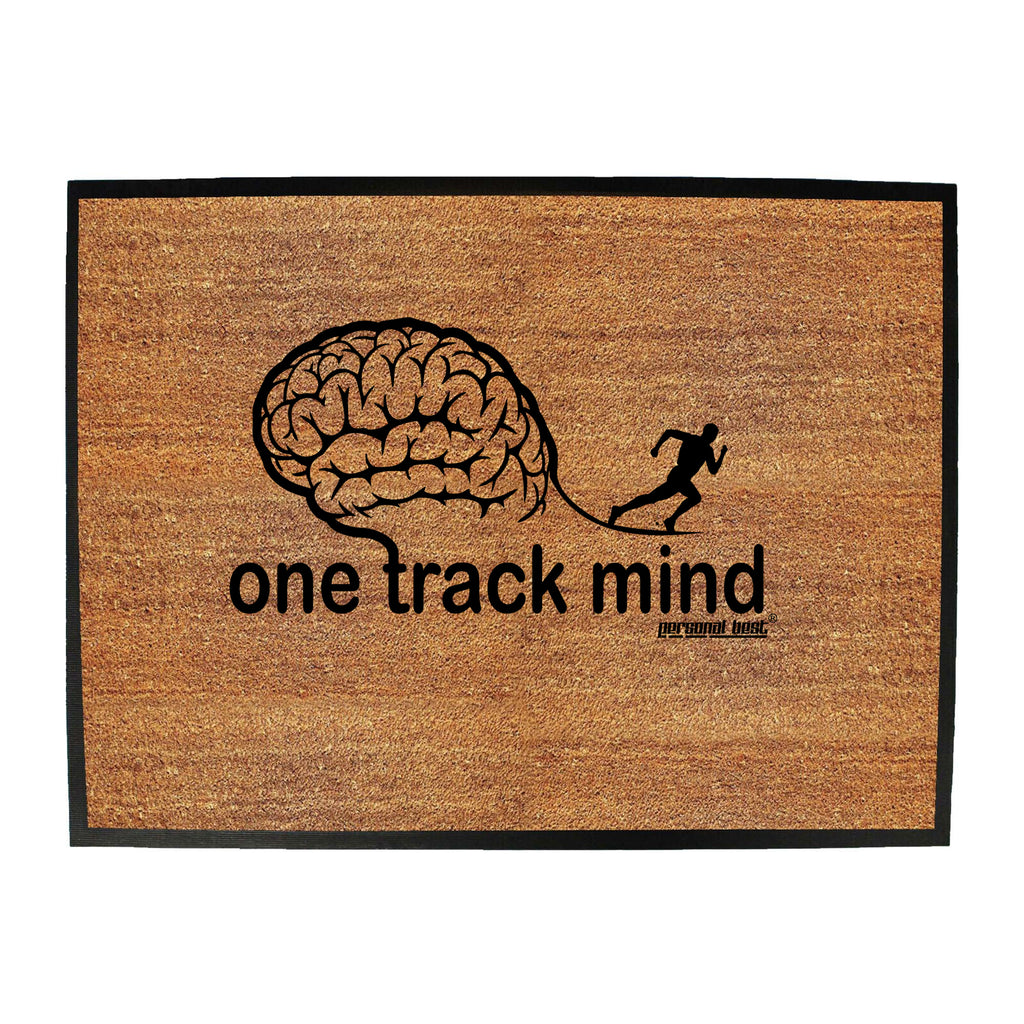 Pb One Track Mind - Funny Novelty Doormat