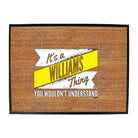 Williams V2 Surname Thing - Funny Novelty Doormat