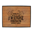 This Is What Awesome Chiropractor - Funny Novelty Doormat