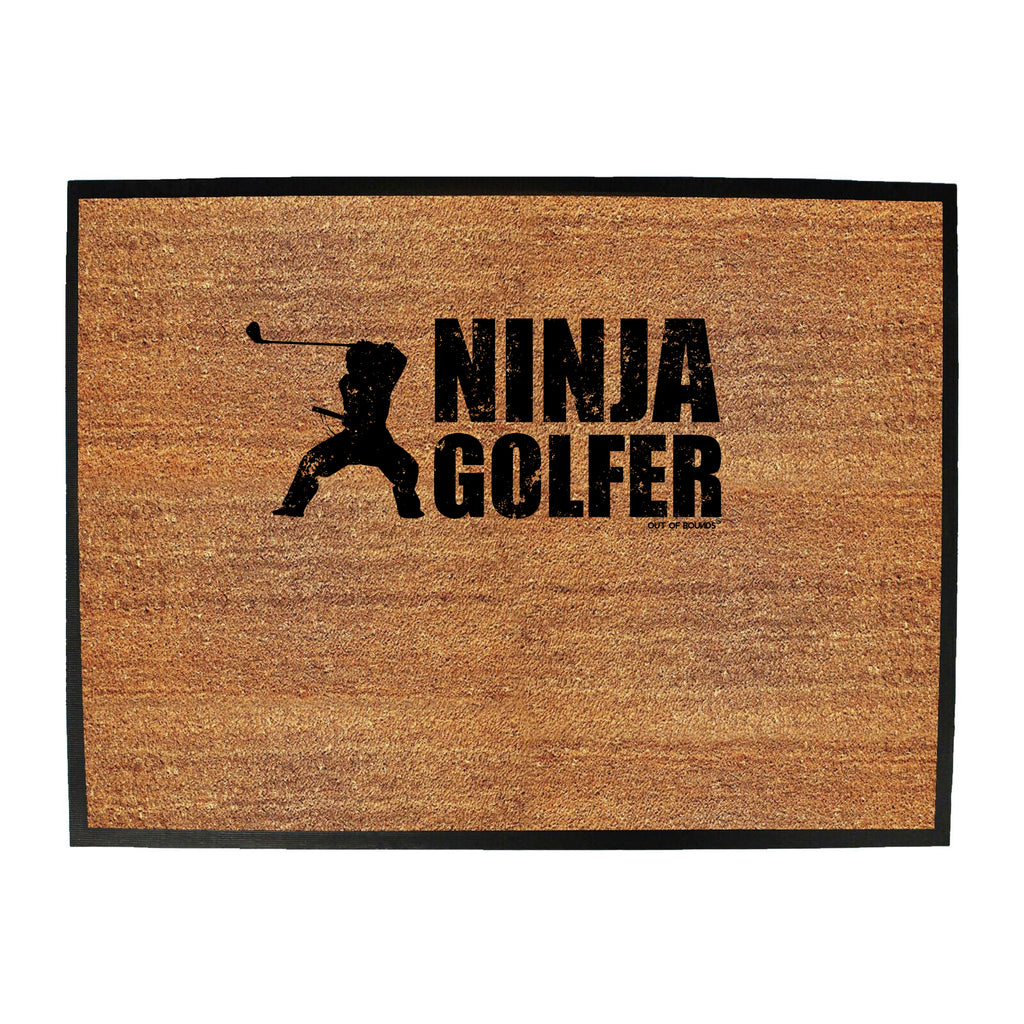 Oob Ninja Golf - Funny Novelty Doormat