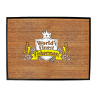 Dw Worlds Finest Fisherman - Funny Novelty Doormat