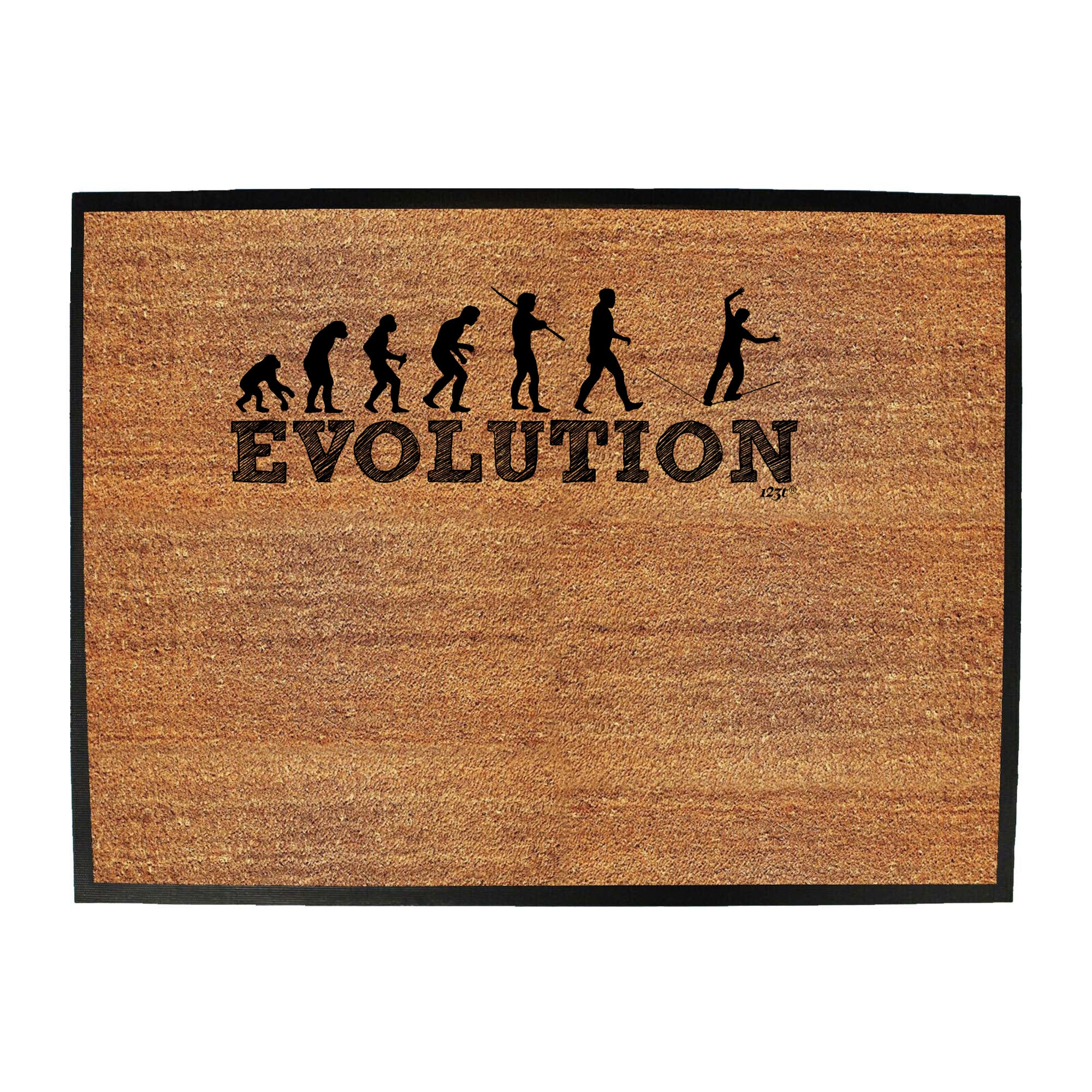 Evolution Rope Walker - Funny Novelty Doormat