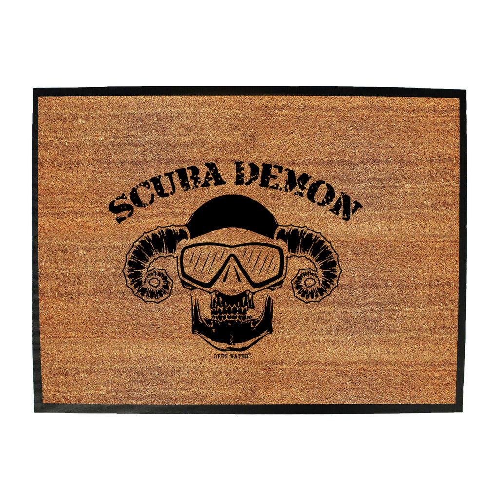 Ow Scuba Demon - Funny Novelty Doormat