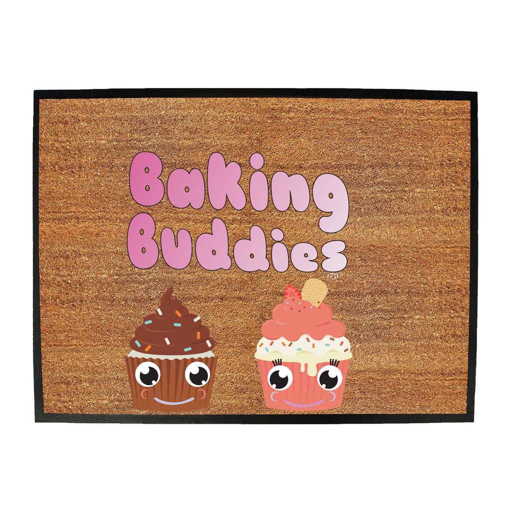 Baking Buddies Cup Cakes - Funny Novelty Doormat