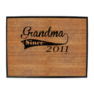 Grandma Since 2011 - Funny Novelty Doormat