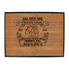January Aquarius Birthday All Men Are Created Equal - Funny Novelty Doormat