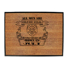 July Leo Birthday All Men Are Created Equal - Funny Novelty Doormat