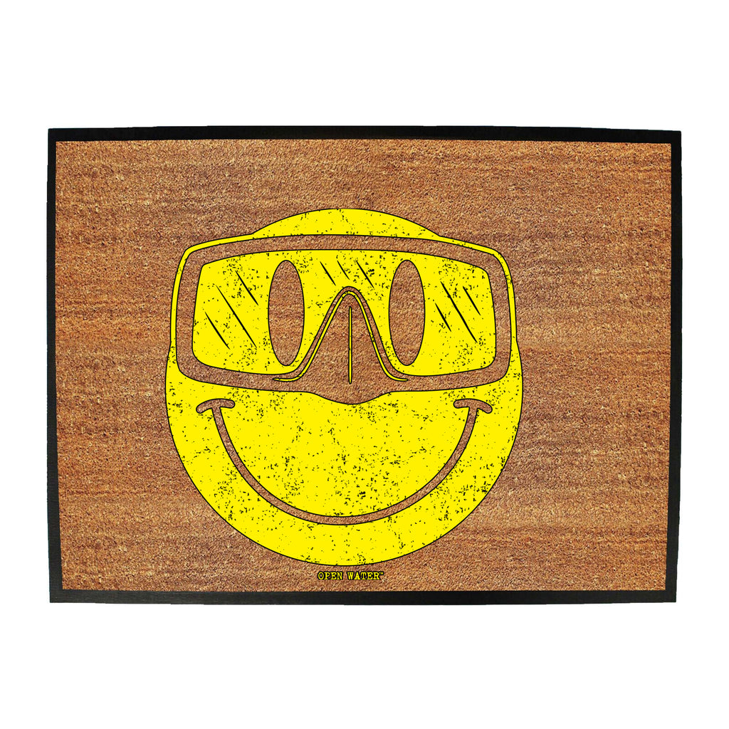Ow Smiling Goggles Diver - Funny Novelty Doormat