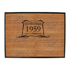 Established 1959 Aged To Perfection Birthday - Funny Novelty Doormat