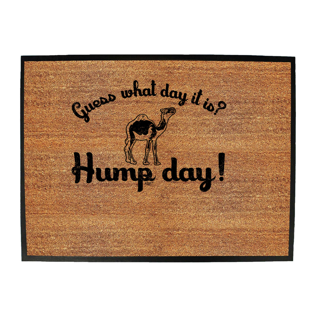 Guess What Day It Is Hump Day - Funny Novelty Doormat