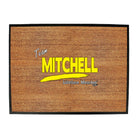 Mitchell V1 Lifetime Member - Funny Novelty Doormat