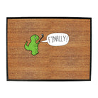 Trex Finally Selfie Dinosaur - Funny Novelty Doormat