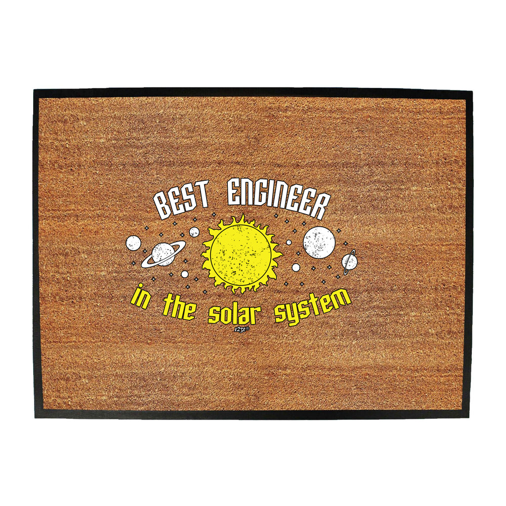 Best Engineer Solar System - Funny Novelty Doormat