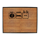 Eat Sleep Row - Funny Novelty Doormat