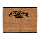 Awesome Uncle Since Your Year - Funny Novelty Doormat