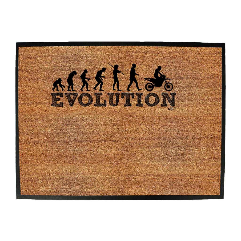 Evolution Dirtbike - Funny Novelty Doormat