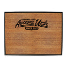 Awesome Uncle Since 2017 - Funny Novelty Doormat