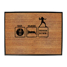 Eat Sleep Touchdown - Funny Novelty Doormat