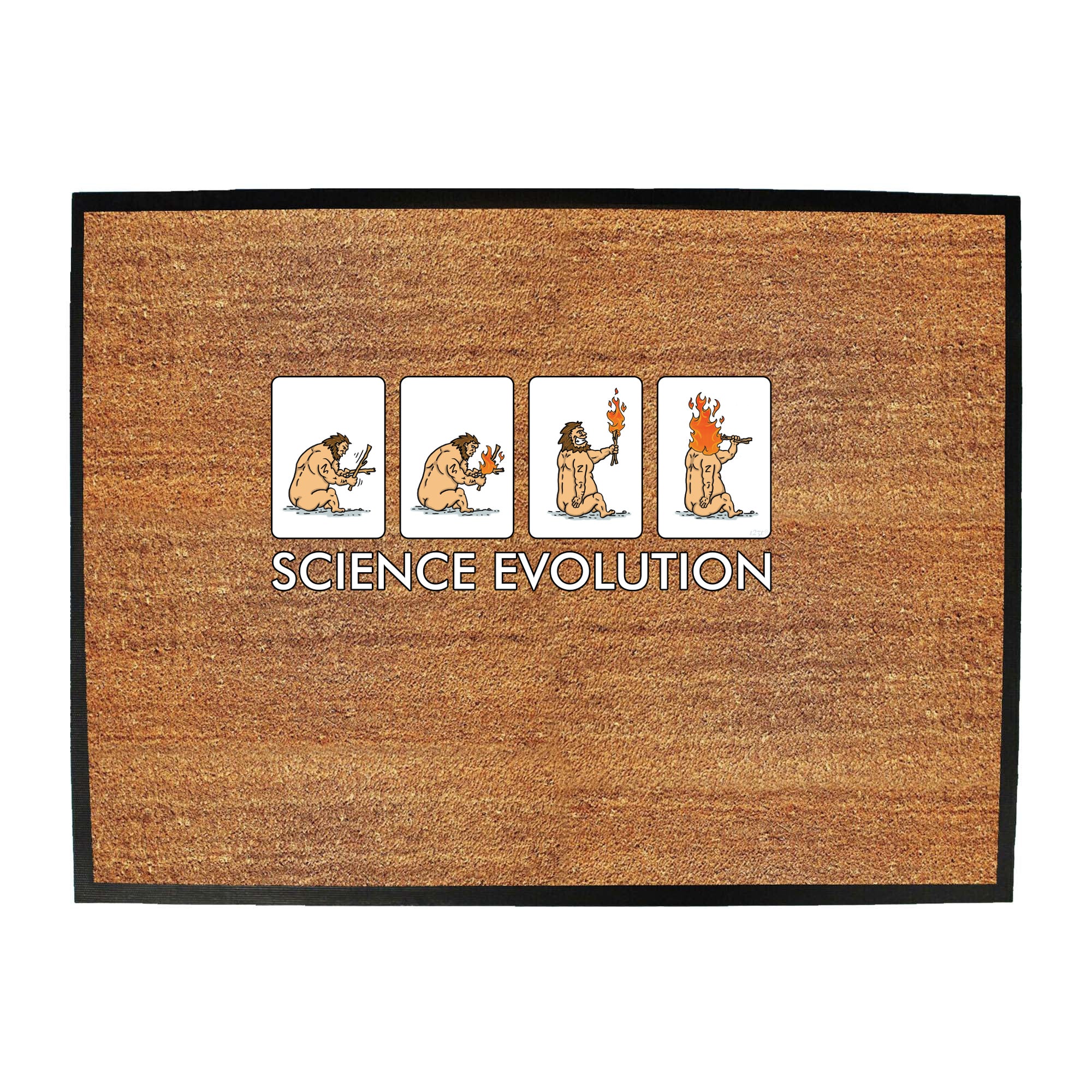 Science Evolution - Funny Novelty Doormat